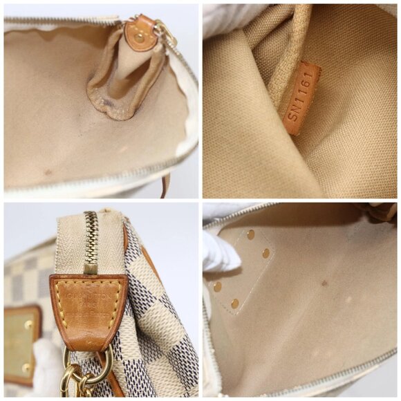 LOUIS VUITTON Damier Azur Eva Shoulder Bag 2way N55214 LV Auth 146116 - Picture 16 of 16